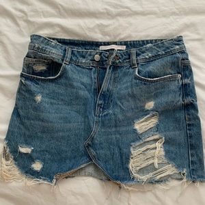 Zara denim skirt